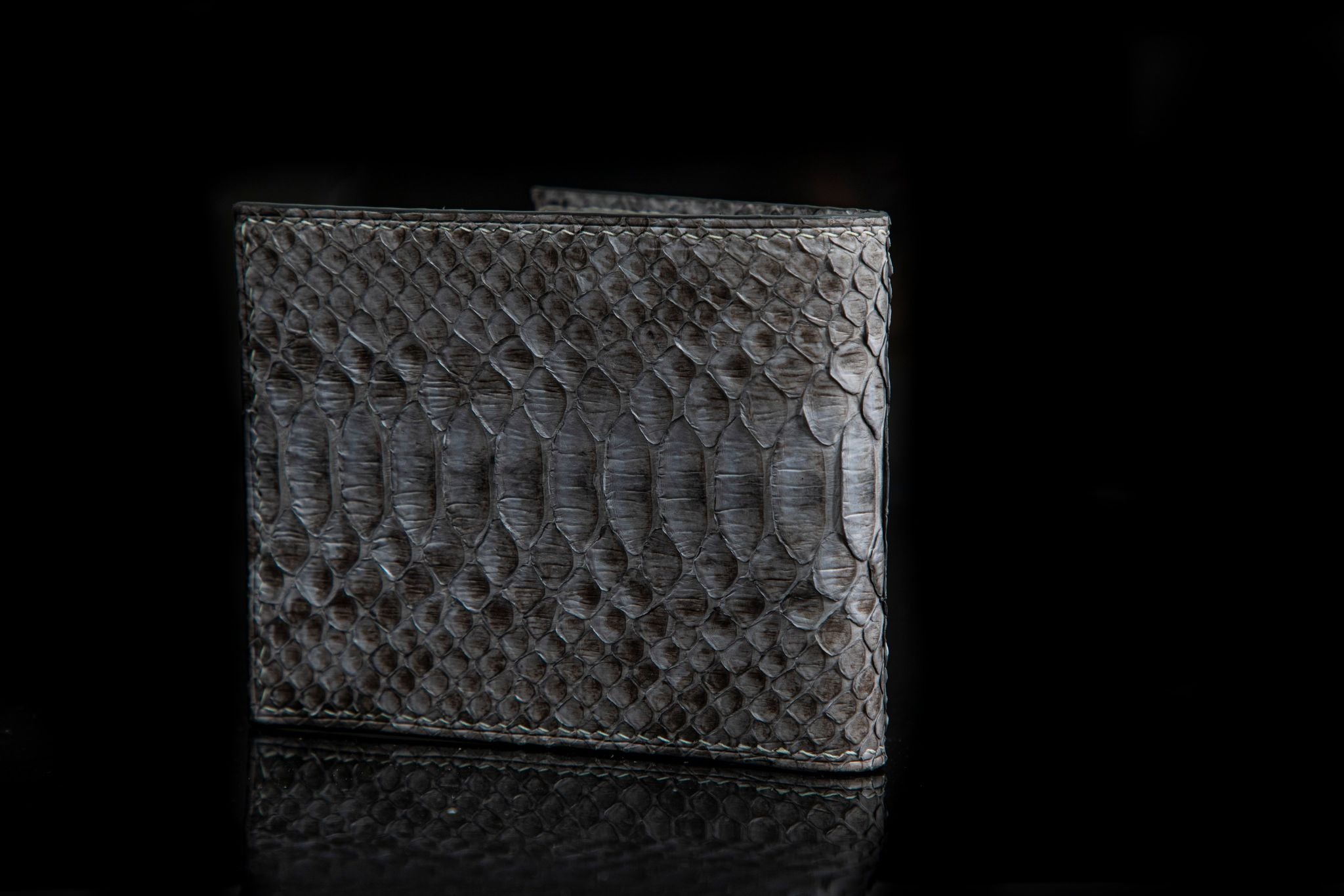 GREY PYTHON LEATHER WALLET