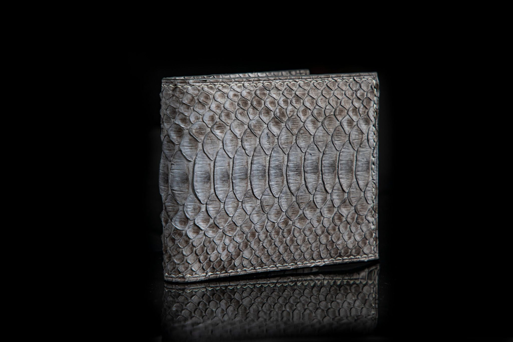 GREY PYTHON LEATHER WALLET