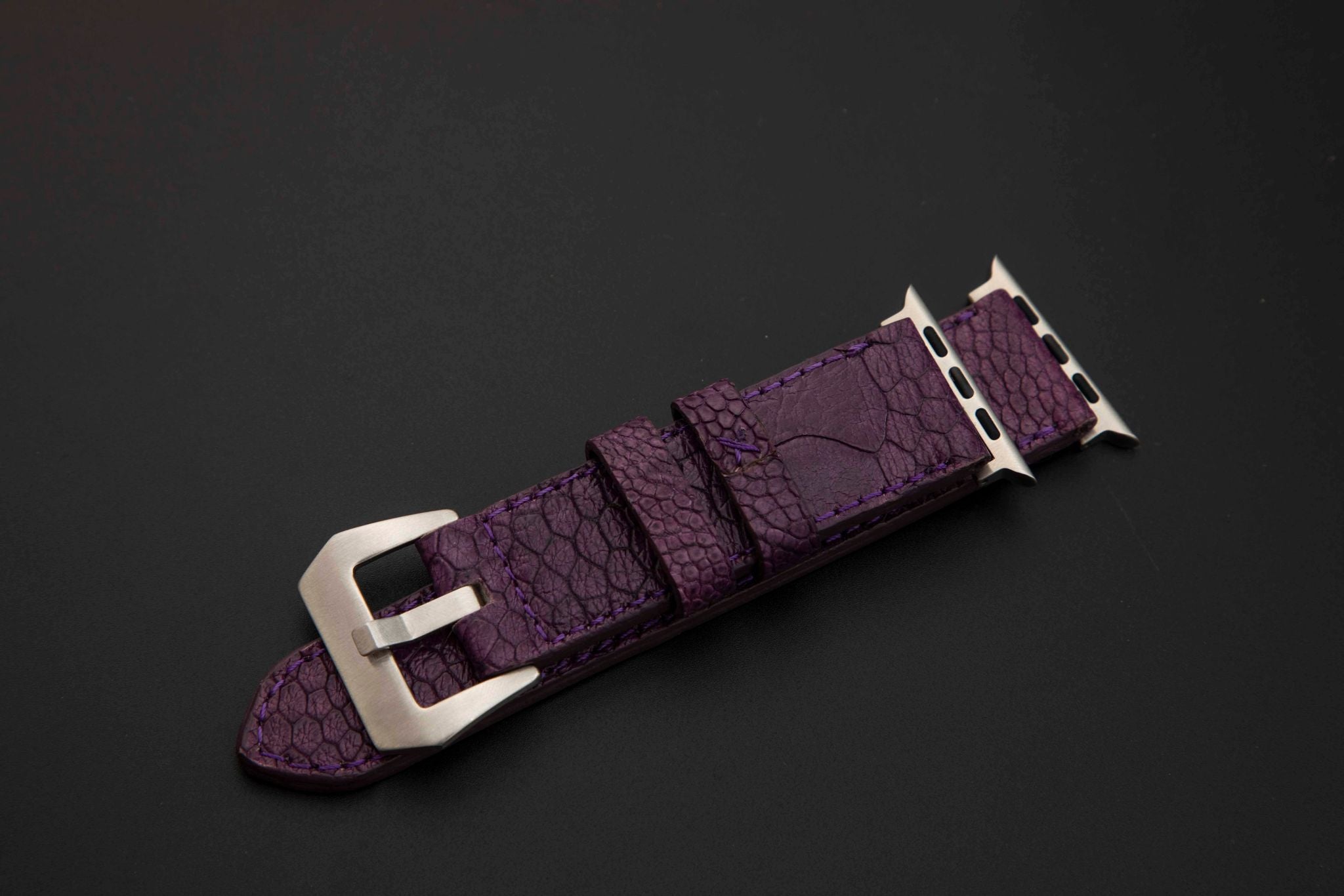 PURPLE OSTRICH LEATHER STRAP