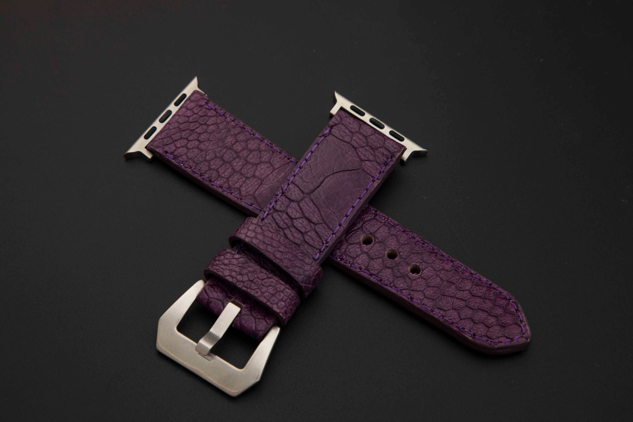 PURPLE OSTRICH LEATHER STRAP