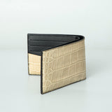 Beige Crocodile leather wallet