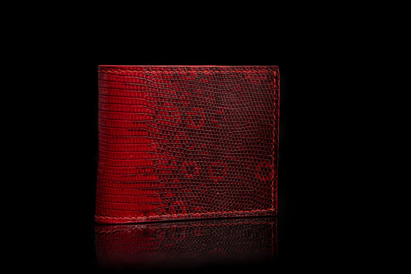 RED LIZARD LEATHER WALLET