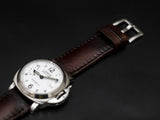 BROWN&BLACK CALF LEATHER STRAP