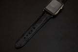 BLACK OSTRICH LEATHER STRAP
