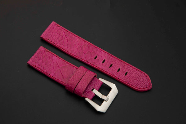 PINK OSTRICH LEATHER STRAP