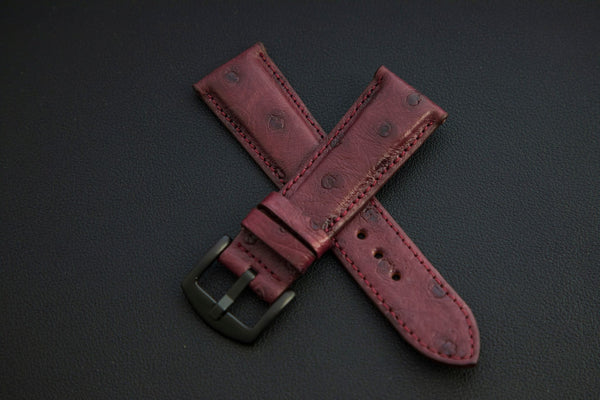 PURPLE OSTRICH LEATHER STRAP