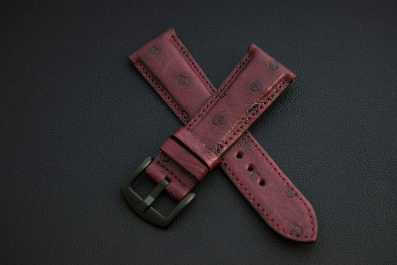 PURPLE OSTRICH LEATHER STRAP