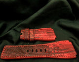 RED LIZARD LEATHER STRAP